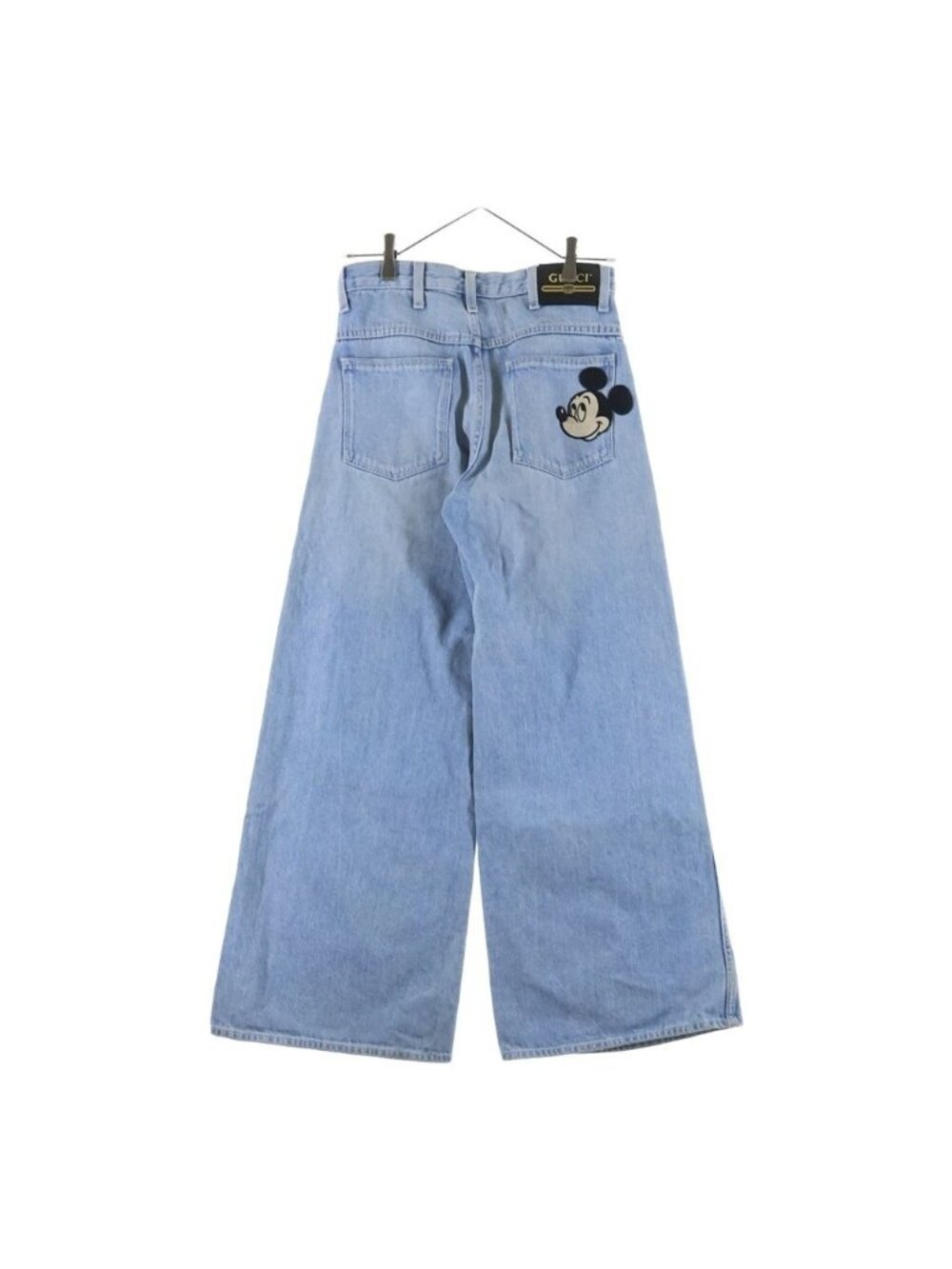 Gucci Disney with Character Patch Widedenim Pants Lightindigo